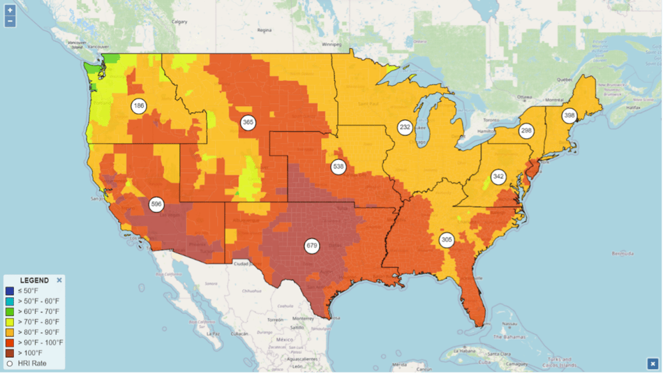 CDC Health Heat Tracker