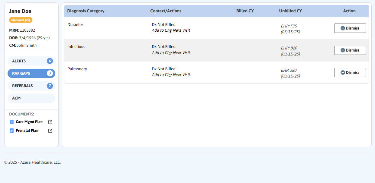 EHR Plugin New UI 2_RAF Gaps