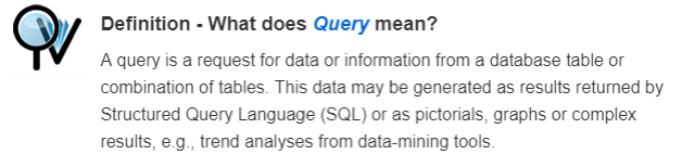Query definition