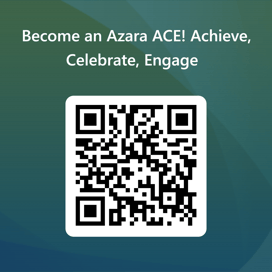 QRCode for Become an Azara ACE!_Achieve, Celebrate, Engage_ _