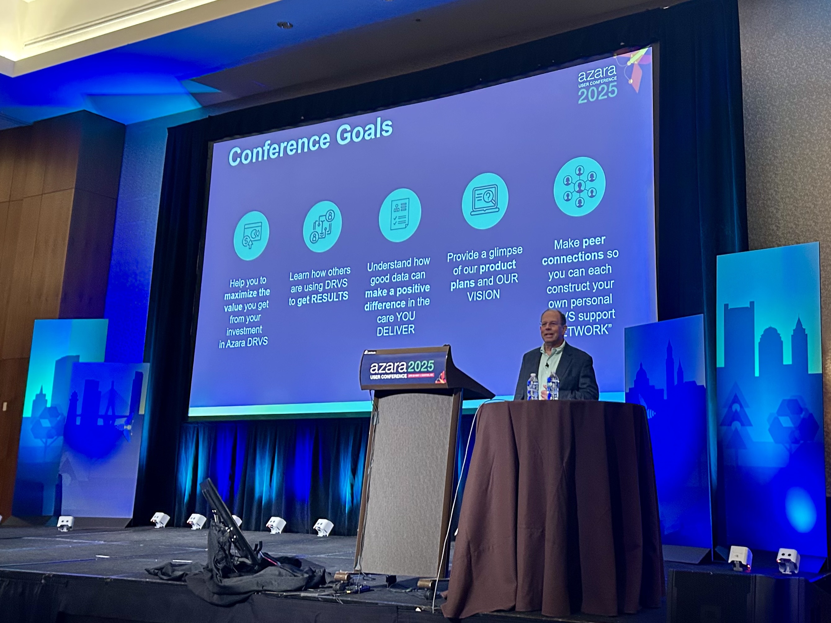 Image of Jeff Brandes, Azara's President & CEO, presenting at the Azara User Conference